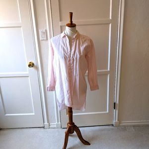 Cos pink and white striped button down shirt Size xs